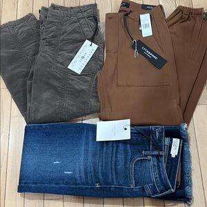 Lot one pair jeans two designer pants